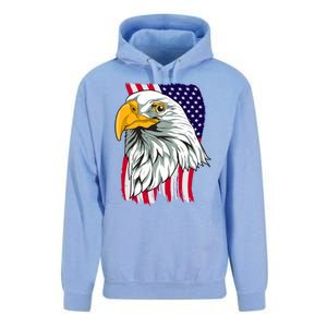 Patriotic Us Flag Pride Freedom Liberty American Bald Eagle Meaningful Gift Unisex Surf Hoodie