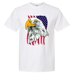 Patriotic Us Flag Pride Freedom Liberty American Bald Eagle Meaningful Gift Garment-Dyed Heavyweight T-Shirt