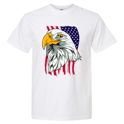 Patriotic Us Flag Pride Freedom Liberty American Bald Eagle Meaningful Gift Garment-Dyed Heavyweight T-Shirt