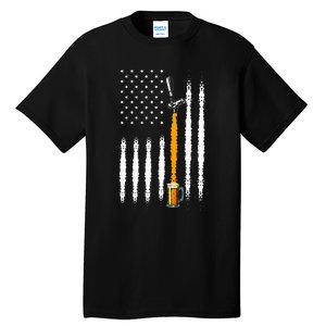 Patriotic Us Flag American Brewery Craft Beer Tall T-Shirt