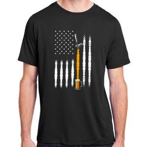 Patriotic Us Flag American Brewery Craft Beer Adult ChromaSoft Performance T-Shirt