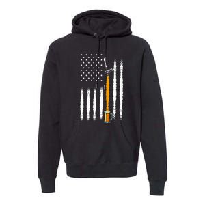 Patriotic Us Flag American Brewery Craft Beer Premium Hoodie