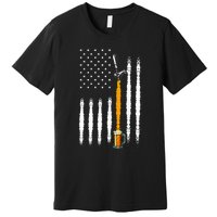 Patriotic Us Flag American Brewery Craft Beer Premium T-Shirt