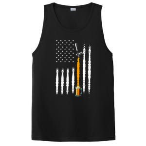 Patriotic Us Flag American Brewery Craft Beer PosiCharge Competitor Tank