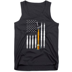 Patriotic Us Flag American Brewery Craft Beer Tank Top