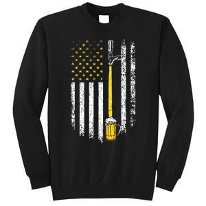 Patriotic US Flag American Brewery Craft Beer Funny Sweatshirt