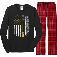 Patriotic US Flag American Brewery Craft Beer Funny Long Sleeve Pajama Set