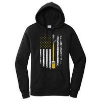 Patriotic US Flag American Brewery Craft Beer Funny Women's Pullover Hoodie