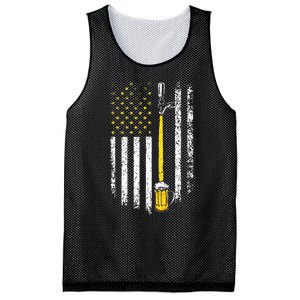 Patriotic US Flag American Brewery Craft Beer Funny Mesh Reversible Basketball Jersey Tank