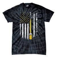 Patriotic US Flag American Brewery Craft Beer Funny Tie-Dye T-Shirt