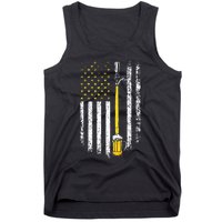 Patriotic US Flag American Brewery Craft Beer Funny Tank Top