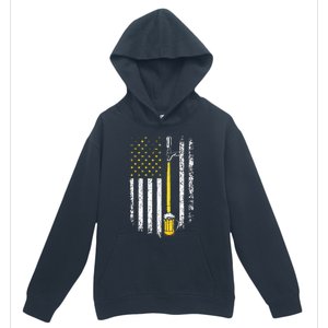 Patriotic US Flag American Brewery Craft Beer Funny Urban Pullover Hoodie