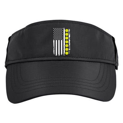 Pickleball USA Flag American Sport Adult Drive Performance Visor