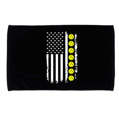 Pickleball USA Flag American Sport Microfiber Hand Towel