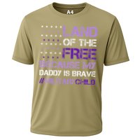 Purple Up For Military USA Flag Military Child Month Performance Shirt