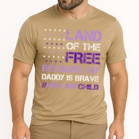Purple Up For Military USA Flag Military Child Month Performance Shirt