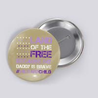 Purple Up For Military USA Flag Military Child Month Button