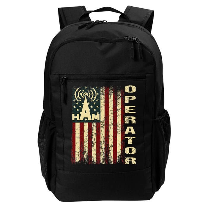 Patriotic Usa Flag Ham Radio Amateur Radio Operator Daily Commute Backpack