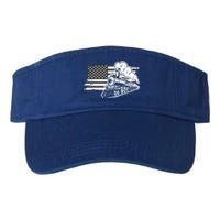 Patriotic Us Flag Train Model Trains Trainspotting Gift Valucap Bio-Washed Visor