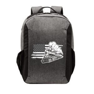 Patriotic Us Flag Train Model Trains Trainspotting Gift Vector Backpack