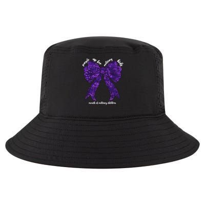 Purple Up For Military Month Of Military Child Coquette Cool Comfort Performance Bucket Hat