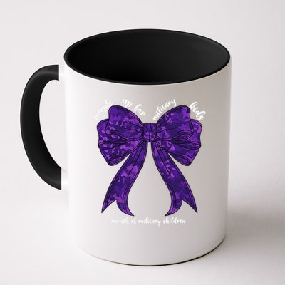Purple Up For Military Month Of Military Child Coquette Mug
