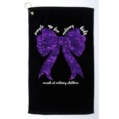 Purple Up For Military Month Of Military Child Coquette Golf Towel