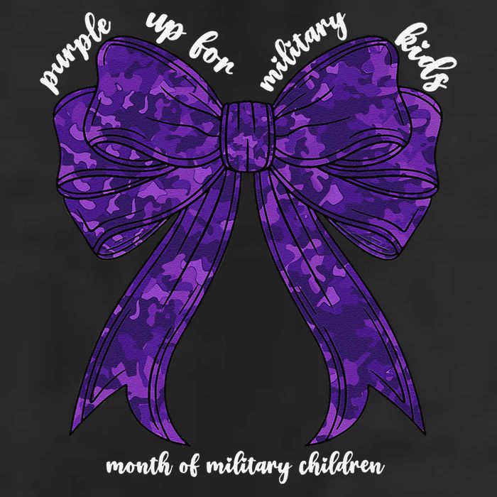 Purple Up For Military Month Of Military Child Coquette Golf Towel