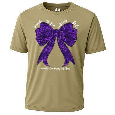 Purple Up For Military Month Of Military Child Coquette Performance Shirt