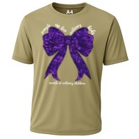Purple Up For Military Month Of Military Child Coquette Cooling Performance Crew T-Shirt