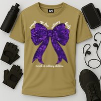 Purple Up For Military Month Of Military Child Coquette Cooling Performance Crew T-Shirt