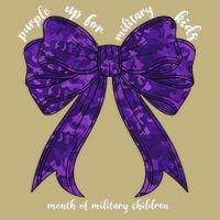 Purple Up For Military Month Of Military Child Coquette Cooling Performance Crew T-Shirt