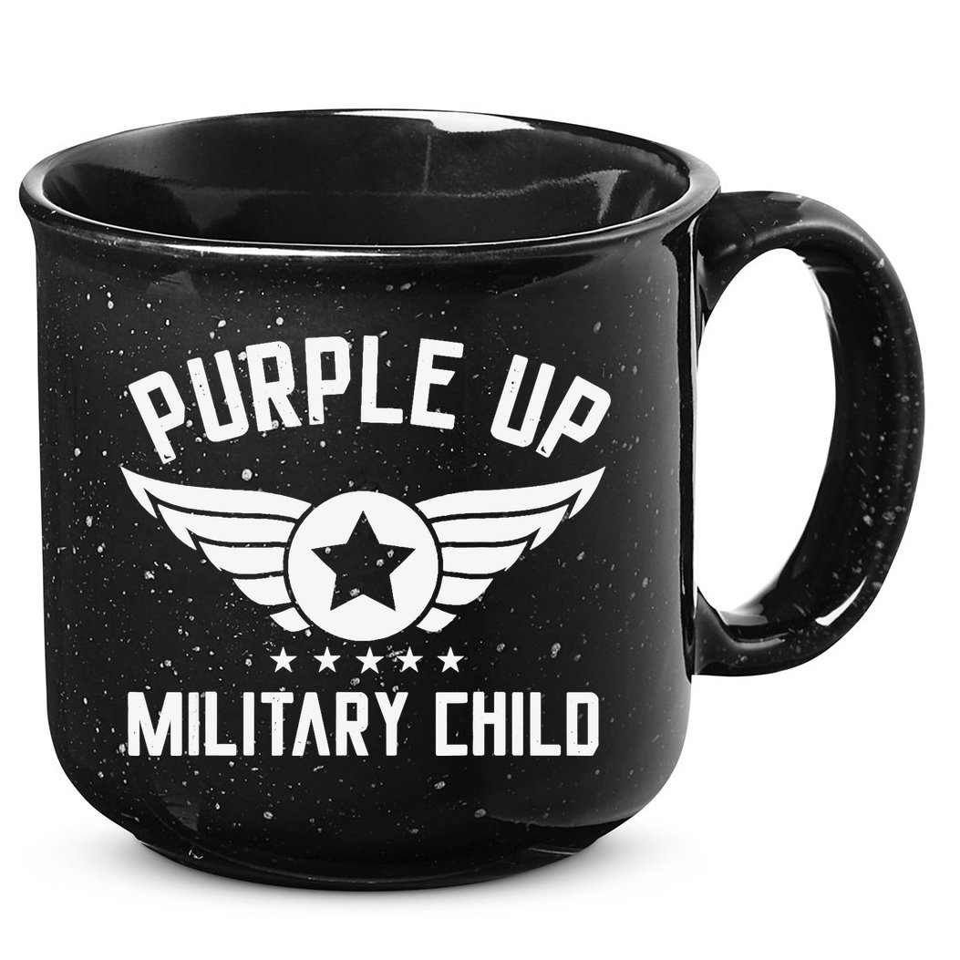 Purple Up For Military Military Child Month 15oz Campfire Ceramic Mug