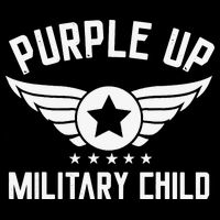 Purple Up For Military Military Child Month Drawstring Bag