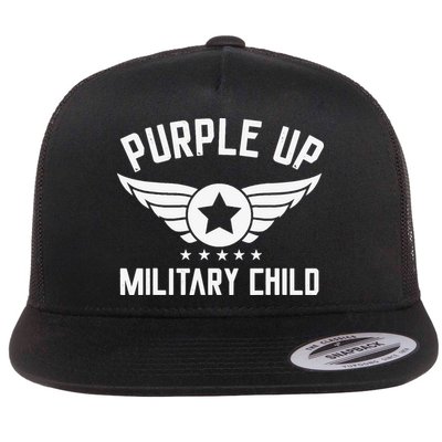 Purple Up For Military Military Child Month Flatbill Hat