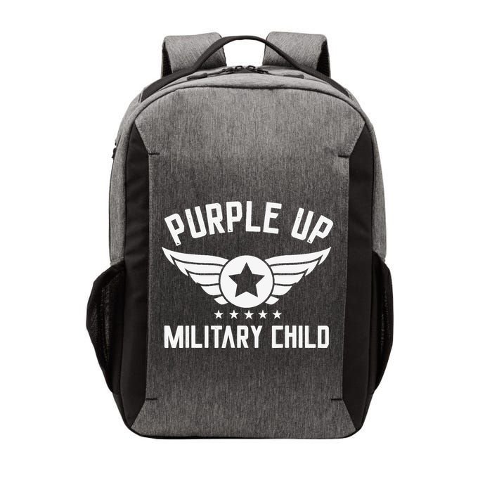 Purple Up For Military Military Child Month Vector Backpack