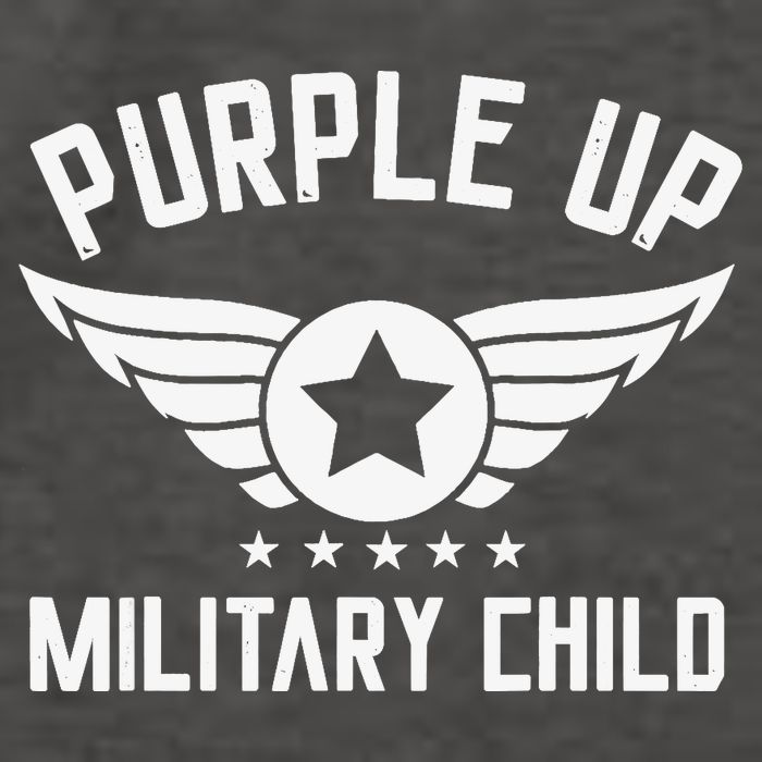 Purple Up For Military Military Child Month Vector Backpack