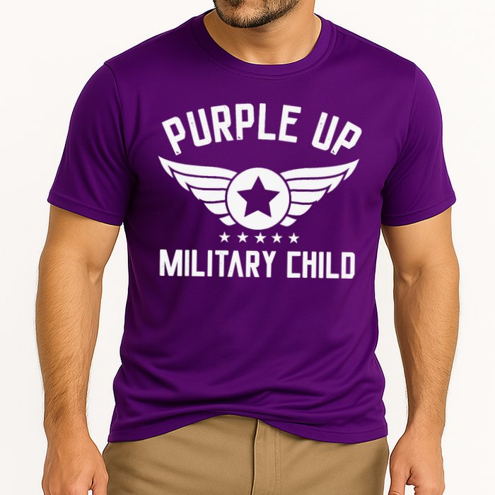 Purple Up For Military Military Child Month Cooling Performance Crew T-Shirt