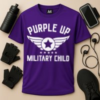 Purple Up For Military Military Child Month Cooling Performance Crew T-Shirt