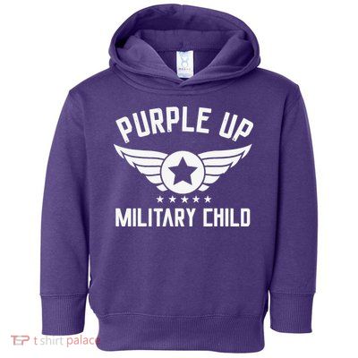 Purple Up For Military Military Child Month Toddler Hoodie