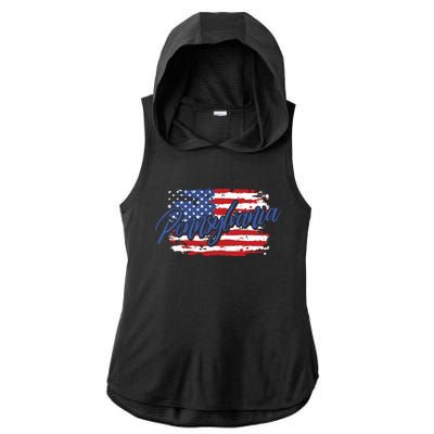 Pennsylvania Us Funny Ladies PosiCharge Tri-Blend Wicking Draft Hoodie Tank