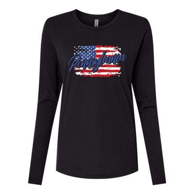 Pennsylvania Us Funny Womens Cotton Relaxed Long Sleeve T-Shirt