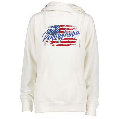 Pennsylvania Us Funny Womens Funnel Neck Pullover Hood