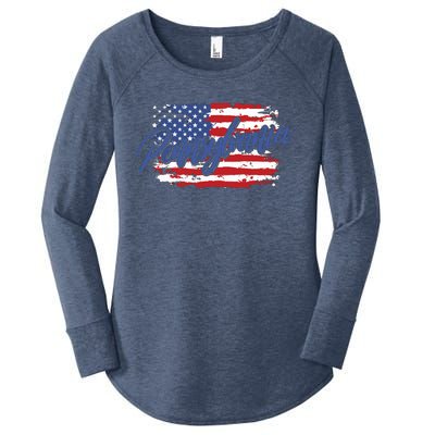 Pennsylvania Us Funny Women's Perfect Tri Tunic Long Sleeve Shirt