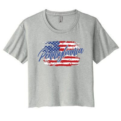 Pennsylvania Us Funny Women's Crop Top Tee