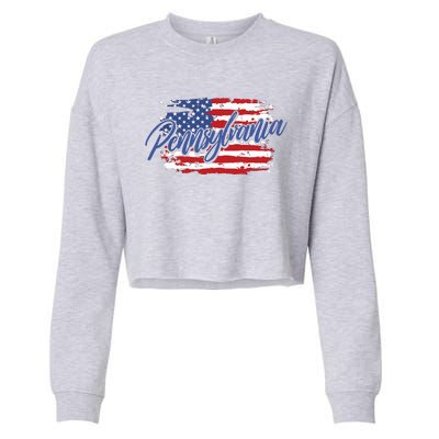 Pennsylvania Us Funny Cropped Pullover Crew