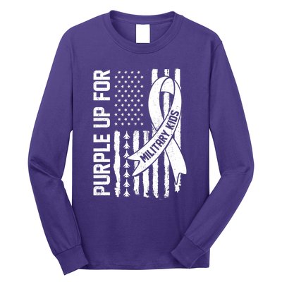 Purple Up For Military Military Child Month Long Sleeve Shirt