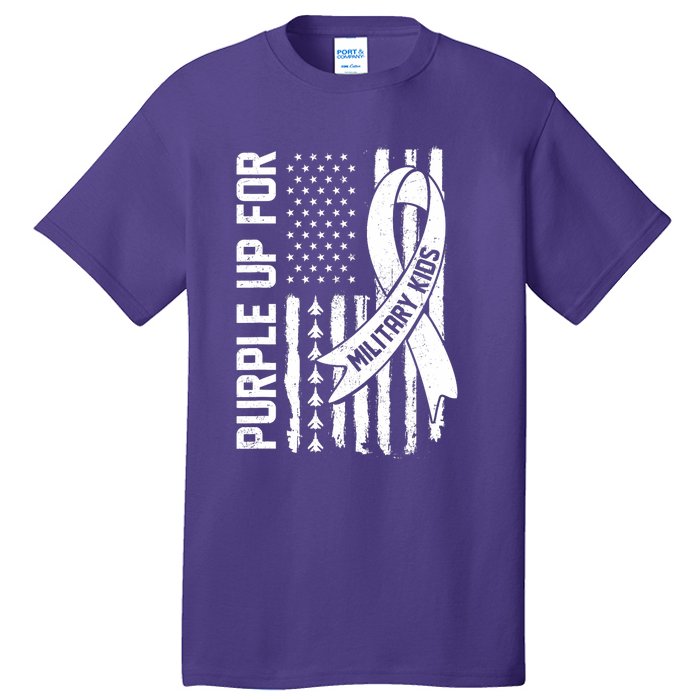 Purple Up For Military Military Child Month Tall T-Shirt