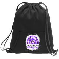 Purple Up For Military Month Of The Military Child Sweatshirt Cinch Pack Bag