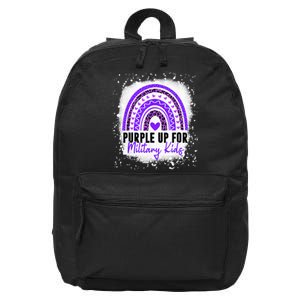 Purple Up For Military Month Of The Military Child 16 in Basic Backpack